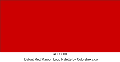 Dafont Red/Maroon Logo Colors Logo