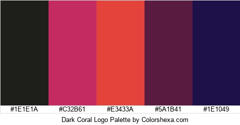 Dark Coral Logo Colors Logo