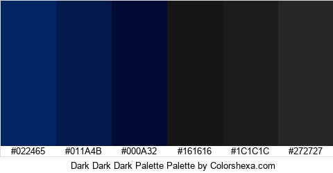 Dark Dark Dark Palette Colors Logo