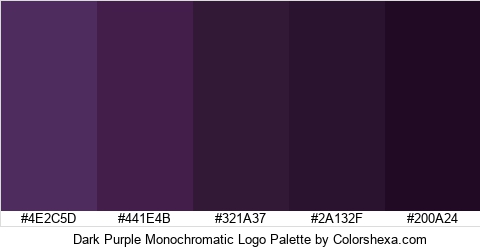 Dark Purple Monochromatic Logo Colors Logo
