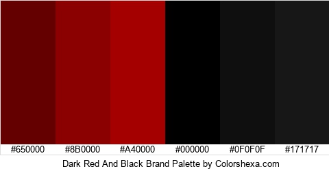 Dark Red And Black Brand Colors Logo