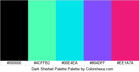 Dark Sherbet Palette Colors Logo