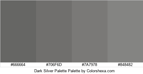 Dark Silver Palette Colors Logo