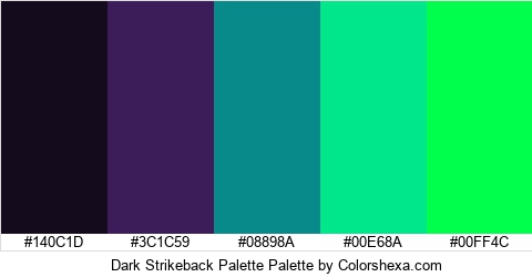 Dark Strikeback Palette Colors Logo