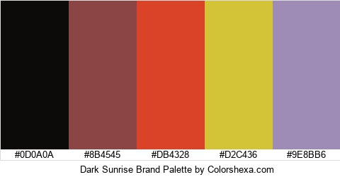 Dark Sunrise Brand Colors Logo