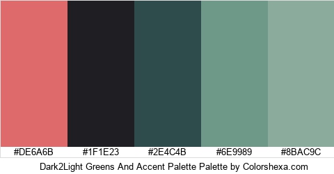 Dark2Light Greens And Accent Palette Colors Logo