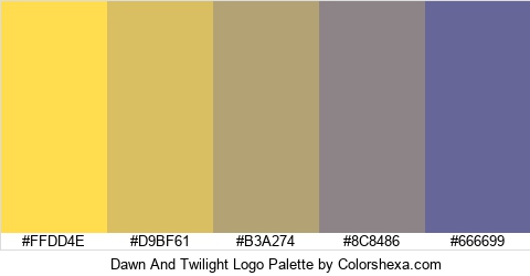 Dawn And Twilight Logo Colors Logo