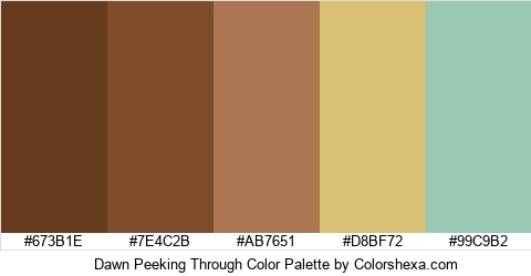 Dawn Peeking Through Color Colors Logo