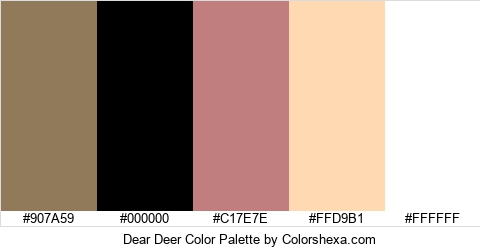 Dear Deer Color Colors Logo