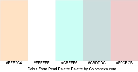 Debut Form Pearl Palette Colors Logo