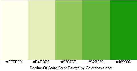 Decline Of State Color Colors Logo