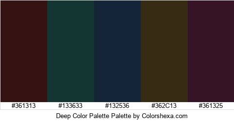 Deep Color Palette Colors Logo