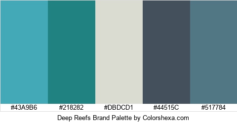 Deep Reefs Brand Colors Logo