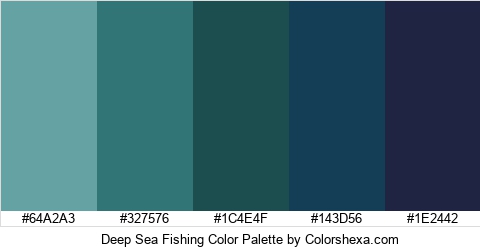 Deep Sea Fishing Color Colors Logo