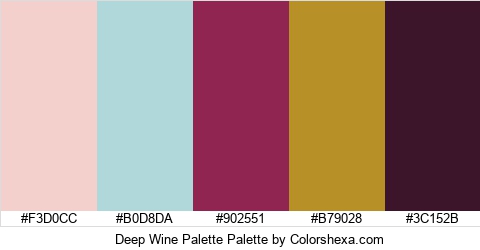 Deep Wine Palette Colors Logo