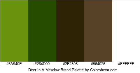 Deer In A Meadow Brand Colors Logo
