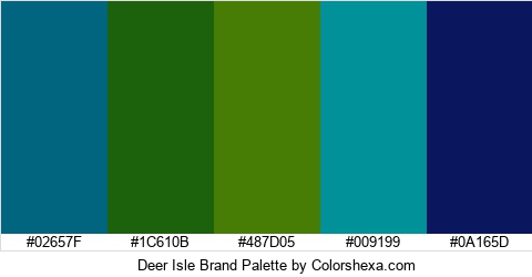 Deer Isle Brand Colors Logo
