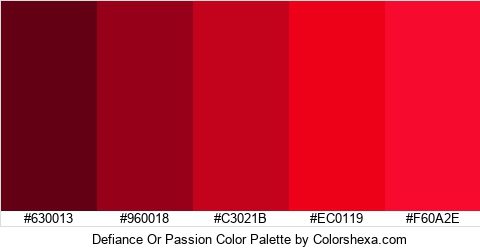 Defiance Or Passion Color Colors Logo
