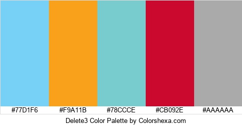 Delete3 Color Colors Logo