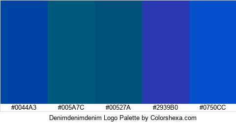 Denimdenimdenim Logo Colors Logo