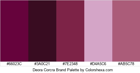 Deora Corcra Brand Colors Logo