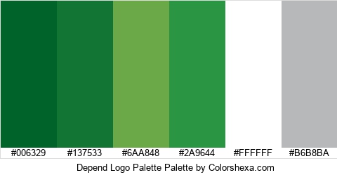 Depend Logo Palette Colors Logo