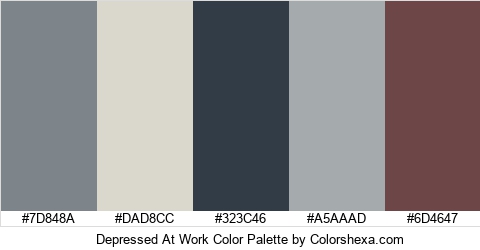 Depressed At Work Color Colors Logo