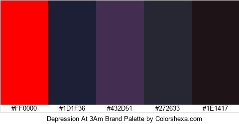 Depression At 3Am Brand Colors Logo