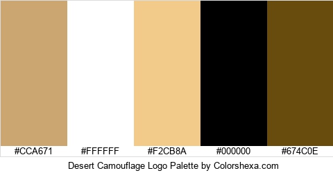 Desert Camouflage Logo Colors Logo