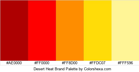 Desert Heat Brand Colors Logo