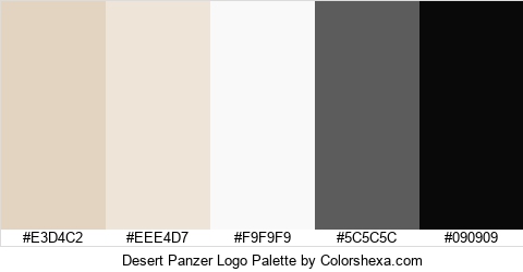 Desert Panzer Logo Colors Logo