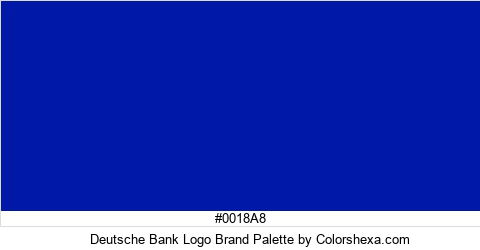Deutsche Bank Logo Brand Colors Logo