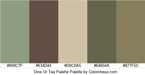 Dine Or Tea Palette Colors Logo