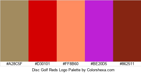 Disc Golf Reds Logo Colors Logo