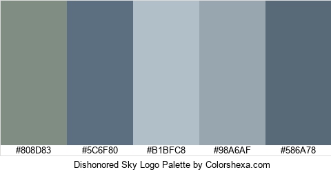 Dishonored Sky Logo Colors Logo