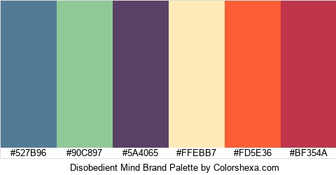 Disobedient Mind Brand Colors Logo