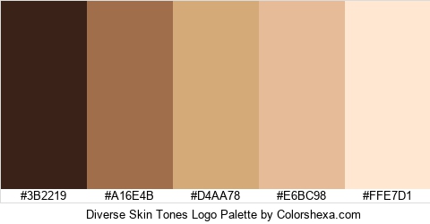 Diverse Skin Tones Logo Colors Logo
