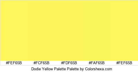 Dodie Yellow Palette Colors Logo