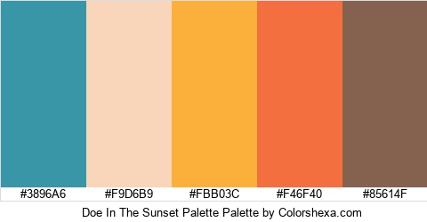 Doe In The Sunset Palette Colors Logo