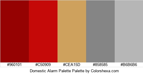 Domestic Alarm Palette Colors Logo
