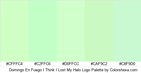 Domingo En Fuego I Think I Lost My Halo Logo Colors Logo