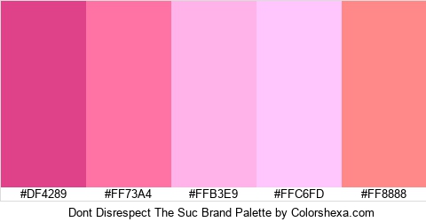 Dont Disrespect The Suc Brand Colors Logo