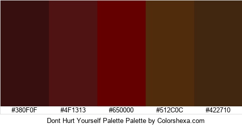 Dont Hurt Yourself Palette Colors Logo