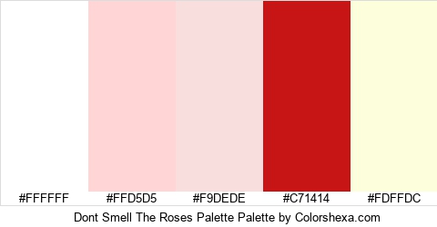 Dont Smell The Roses Palette Colors Logo