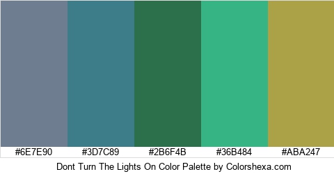 Dont Turn The Lights On Color Colors Logo