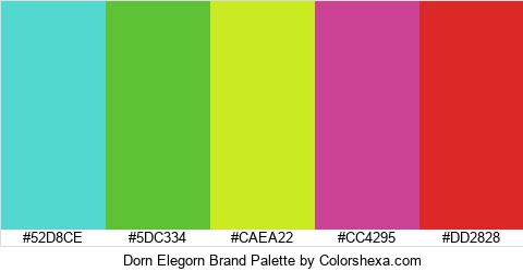 Dorn Elegorn Brand Colors Logo