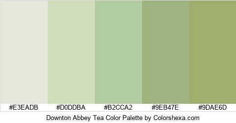 Downton Abbey Tea Color Colors Logo