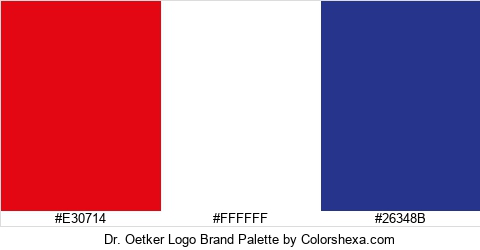 Dr. Oetker Logo Brand Colors Logo