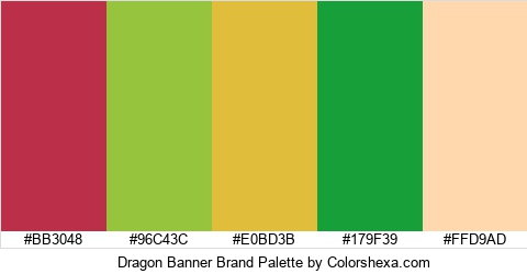 Dragon Banner Brand Colors Logo