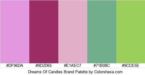 Dreams Of Candles Brand Colors Logo